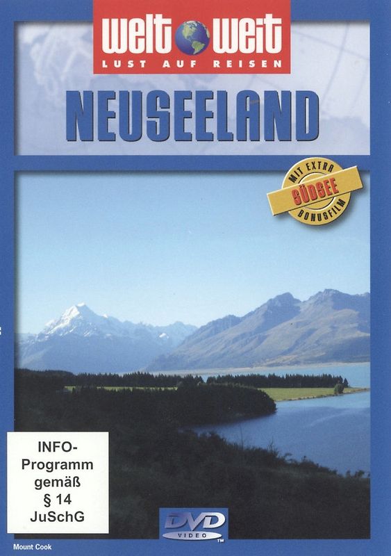 Neuseeland - der Süden (Reihe: welt weit) mit Bonusfilm "Südsee"; Gesamtlänge: ca. 85 Min. DVD