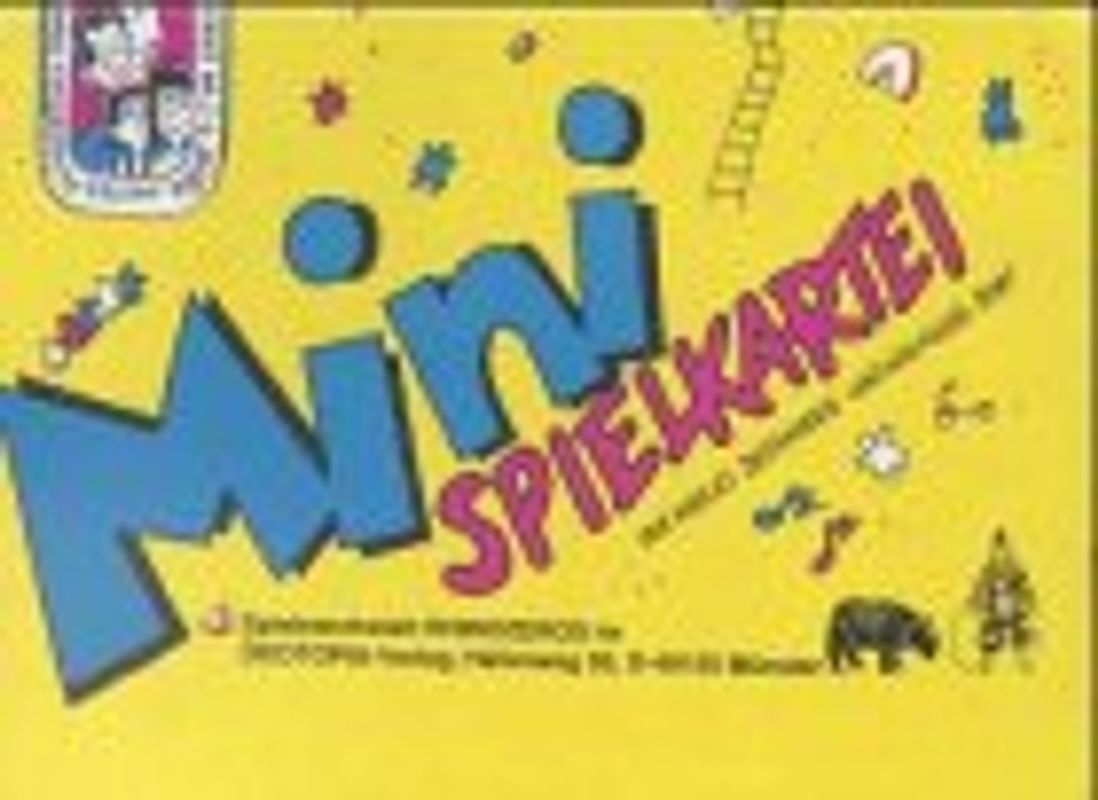 Mini-Spielkartei. Spiele für 2-6jährige Kinder und die dazugehörigen Erwachsenen