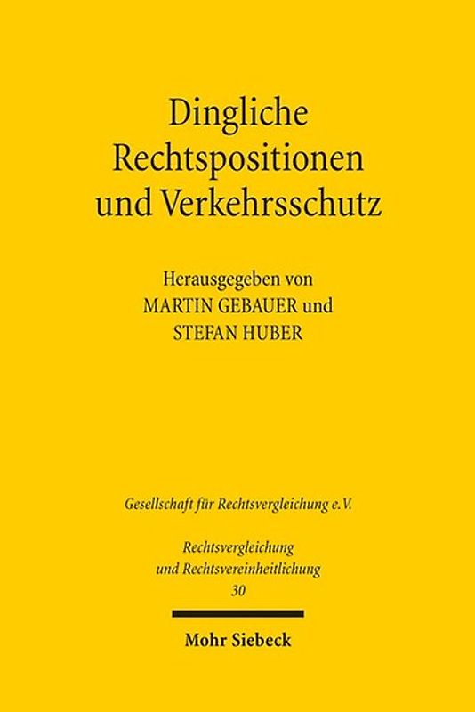 Dingliche Rechtspositionen und Verkehrsschutz