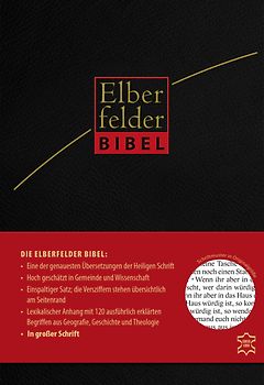 Elberfelder Bibel in großer Schrift, Leder