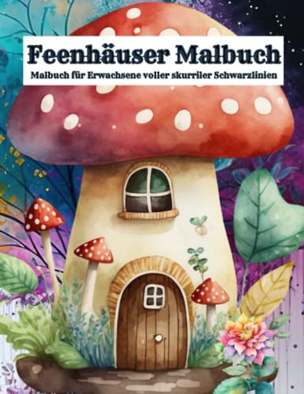 Feenhäuser Malbuch: malbuch für erwachsene feenhäuser | Ein Fantasy-Malbuch mit einer wunderschönen Sammlung magischer Feenhäuser