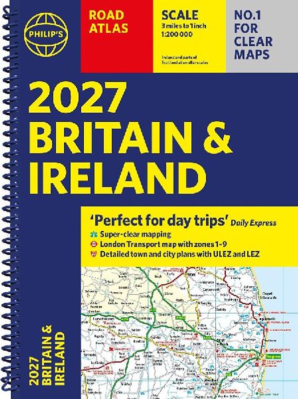 Philip's 2027 Road Atlas Britain & Ireland