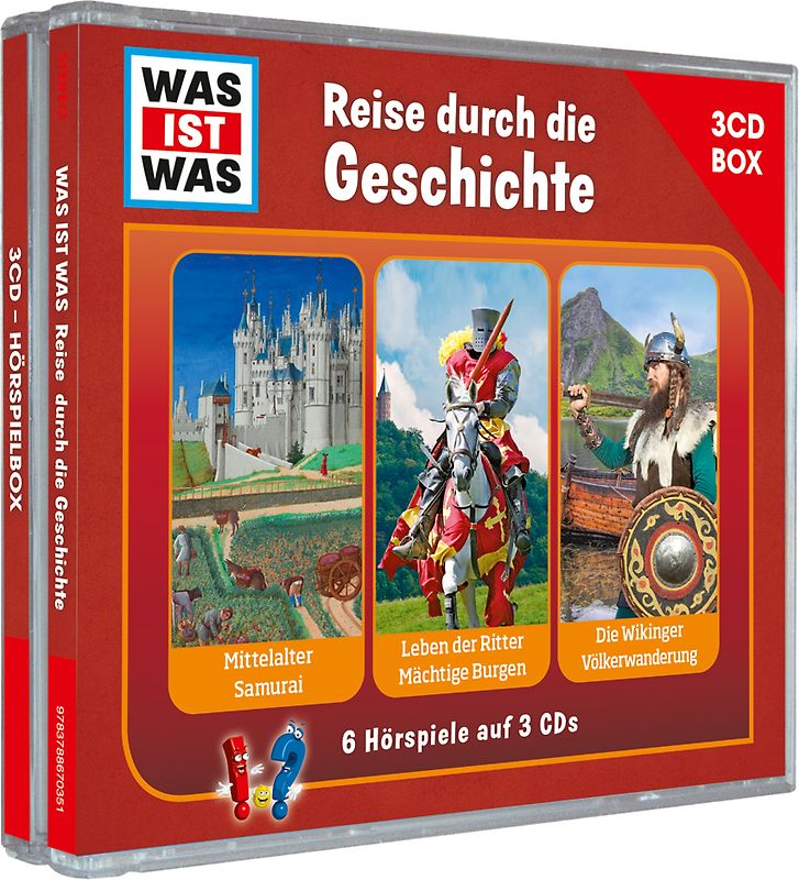 WAS IST WAS 3-CD Hörspielbox. Reise durch die Geschichte