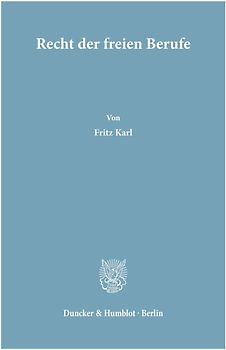Recht der freien Berufe.