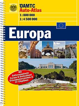 ÖAMTC Auto-Atlas Europa 1:800 000/1:4,5 Mio.