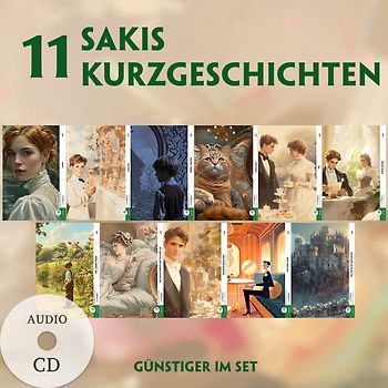 11 Sakis Kurzgeschichten (11 Bücher + Audio-CDs) - Frank-Lesemethode - Kommentierte zweisprachige Ausgabe Englisch-Deutsch