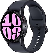 Image of Samsung Galaxy Watch6 40 mm aluminium kast graphite op sportbandje S/M graphite [wifi] (Refurbished)
