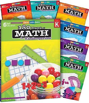 180 Days(tm) Math for K-6, 7-Book Set