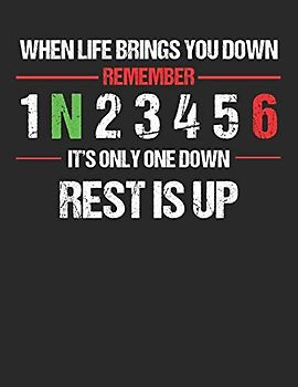 Racing Logbuch: Dein persönliches Tagebuch für Motorrad Rennen und Renntrainings auf der Rennstrecke ♦ für über 100 Einträge ♦ Großzügiges A4+ Format ♦ Motiv: Rest is up - Gangschaltung