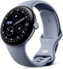 Image of Google Pixel Watch 4 45 mm Aluminium kast in satijn maansteen met Sportbandje in maansteen [wifi + 4G] (Refurbished)