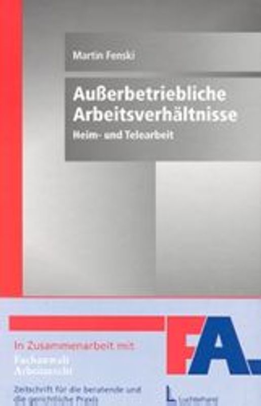 Ausserbetriebliche Arbeitsverhältnisse