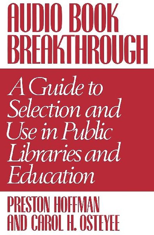 Audio Book Breakthrough