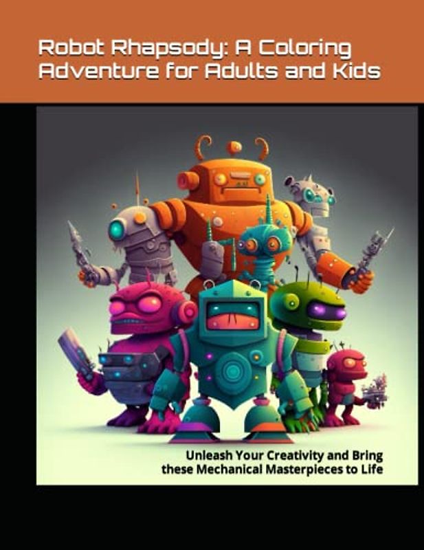 Robot Rhapsody: A Coloring Adventure for Adults and Kids: Unleash Your Creativity and Bring these Mechanical Masterpieces to Life