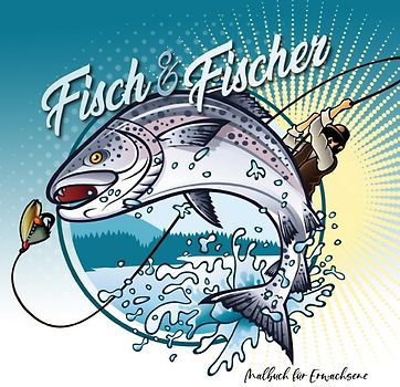 Fisch und Fischer Malbuch für Erwachsene