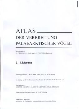 Atlas der Verbreitung palaearktischer Vögel