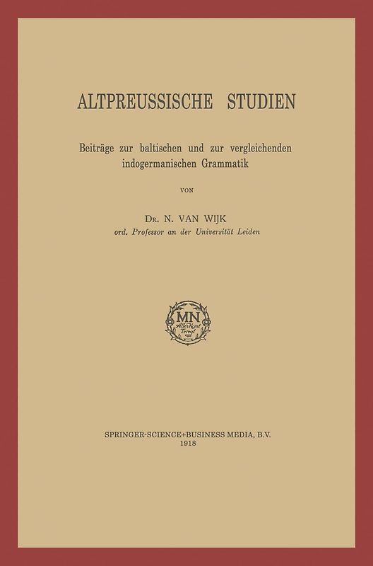Altpreussische Studien