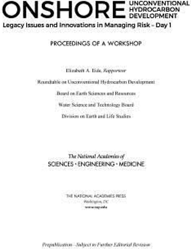 Onshore Unconventional Hydrocarbon Development