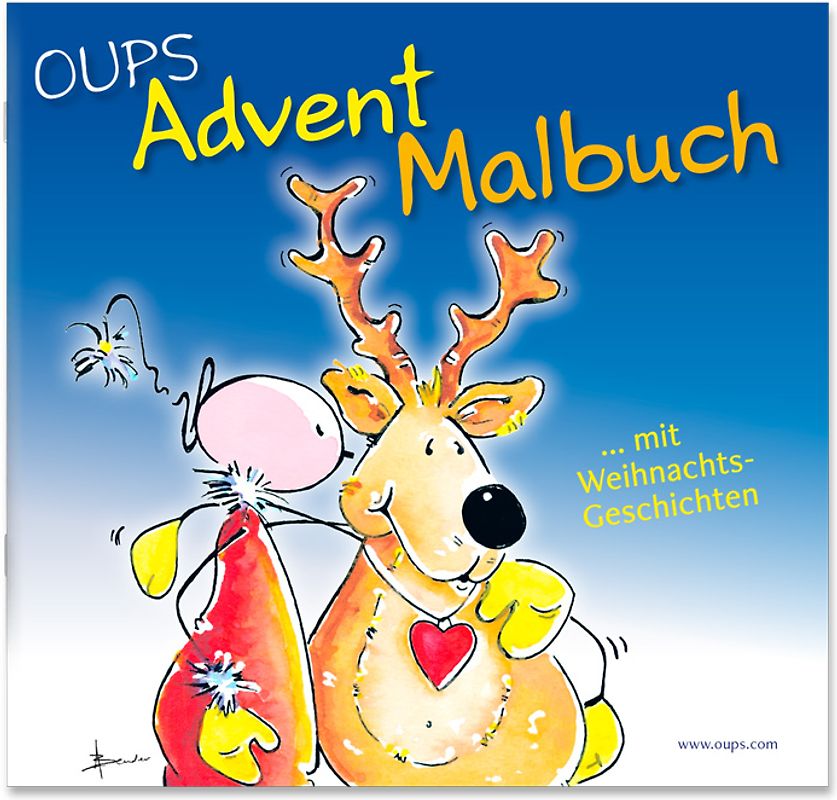 Oups Advent-Malbuch mit Weihnachtsgeschichten