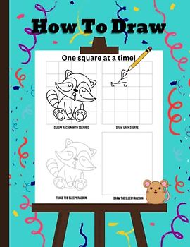 How To Draw: For Ages 4 - 8 | Fun Animals to Draw | One Square at a Time | Easy Draw Method