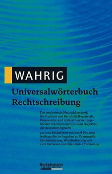 Wahrig Universalwörterbuch Rechtschreibung