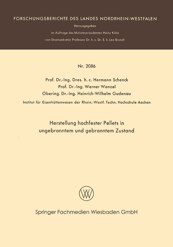 Herstellung hochfester Pellets in ungebranntem und gebranntem Zustand