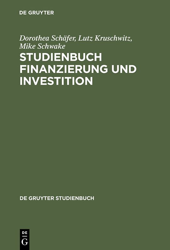 Studienbuch Finanzierung und Investition