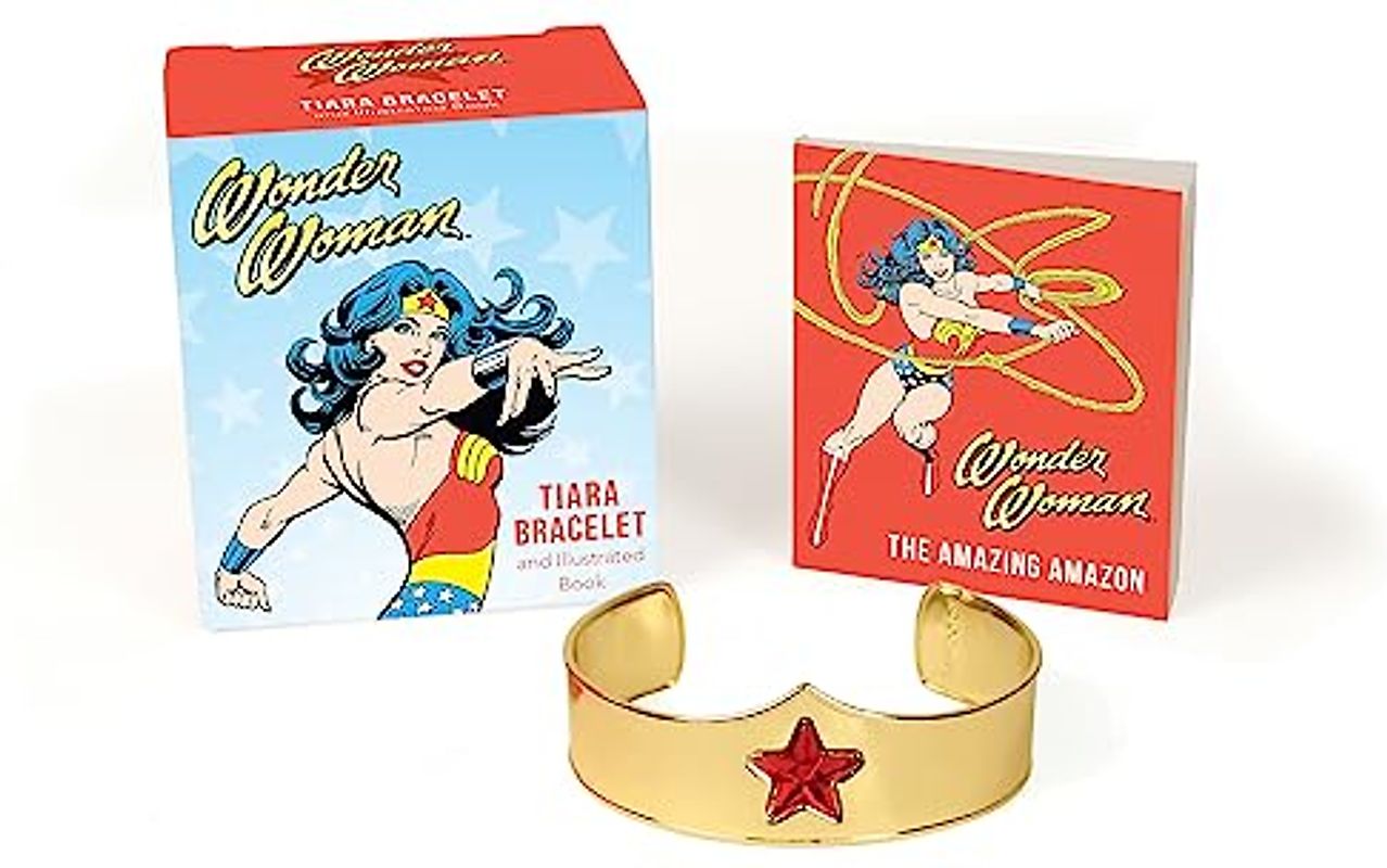 Wonder Woman Tiara Bracelet and Illustrated Book (RP Minis)