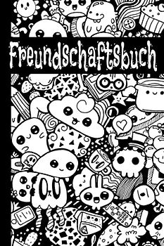 Freundschaftsbuch: Bitte deine Freunde dein Buch auszufüllen, damit du sie besser kennen lernst! Thema Kawaii – A5 Format
