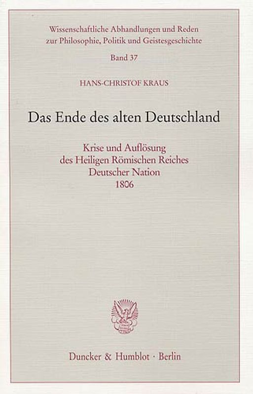 Das Ende des alten Deutschland.