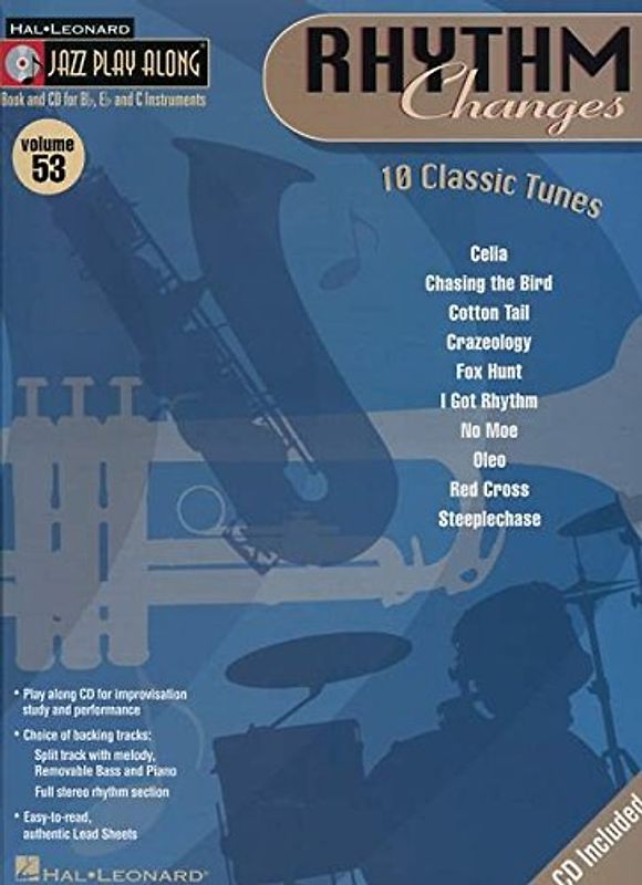 Jazz Play Along Volume 53 Rhythm Changes All Instruments BK/CD (Jazz Play-along Series): 10 Classic Tunes