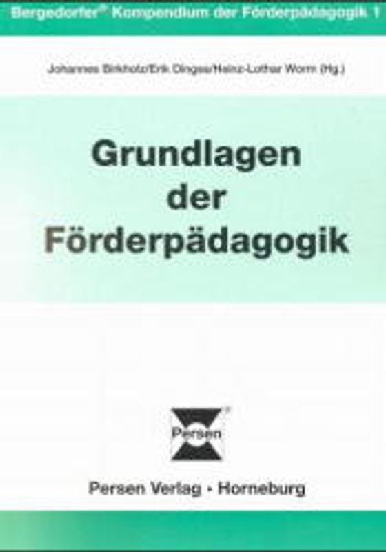 Grundlagen der Förderpädagogik
