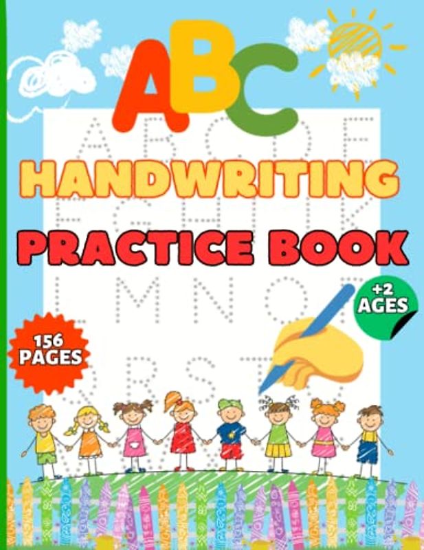 Handwriting Practice book (8,5"x11") with fun animal and food's illustrations: for preschool and kindergarten