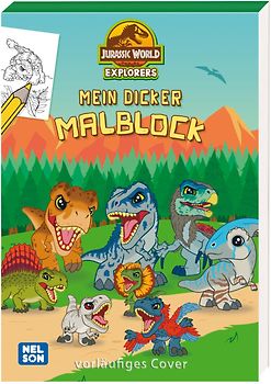 Jurassic World Explorers: Mein dicker Malblock