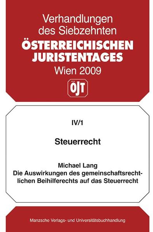 Steuerrecht Die Auswirkungen des gemeinschaftsrechlichen Beihilferechts auf das Steuerrecht