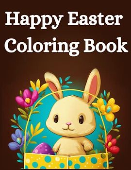 Easter Themed Colouring Book For Adults , 50 Adorable Designs With Easter Eggs , Butterflies , Bunnies , Flowers , Beautiful Landscape To Relax And Focus 100 Pages A4 8.5" x 11" Large Design