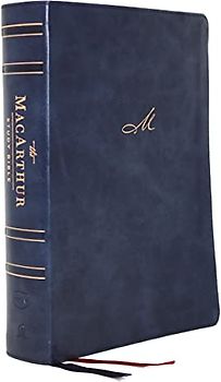 Nkjv, MacArthur Study Bible, 2nd Edition, Leathersoft, Blue, Indexed, Comfort Print