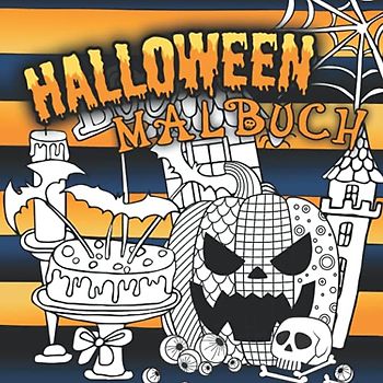 Halloween Malbuch: Für Erwachsene – Das gruselige Abenteuer als Ausmalbuch.