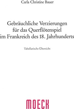 Gebräuchliche Verzierungen für das Querflötenspiel im Frankreich des 18. Jahrhunderts