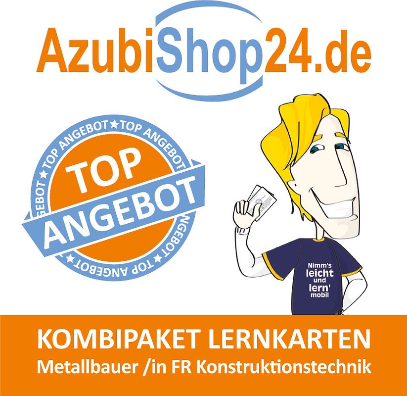Kombi-Paket Metallbauer FR Konstruktionstechnik Lernkarten