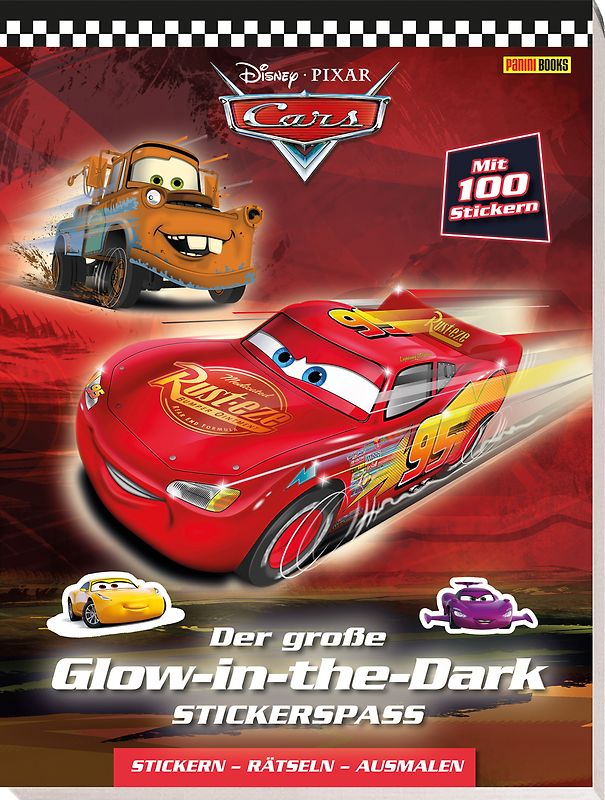 Disney Cars: Der große Glow-in-the-Dark-Stickerspaß: Stickern - Rätseln - Ausmalen