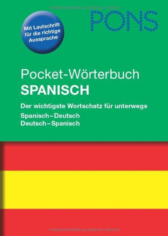PONS Pocket-Wörterbuch Spanisch