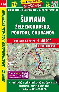 Šumava - Železnorudsko, Povydří, Churáňov / Böhmerwald - Eisenstein (Wander - Radkarte 1:40.000)