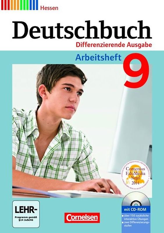 Deutschbuch - Differenzierende Ausgabe Hessen / 9. Schuljahr - Arbeitsheft mit Lösungen und Übungs-CD-ROM