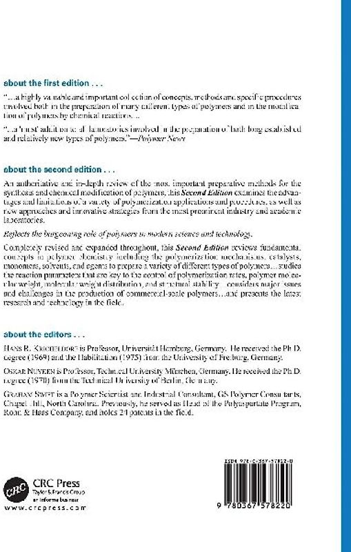 Handbook of Polymer Synthesis