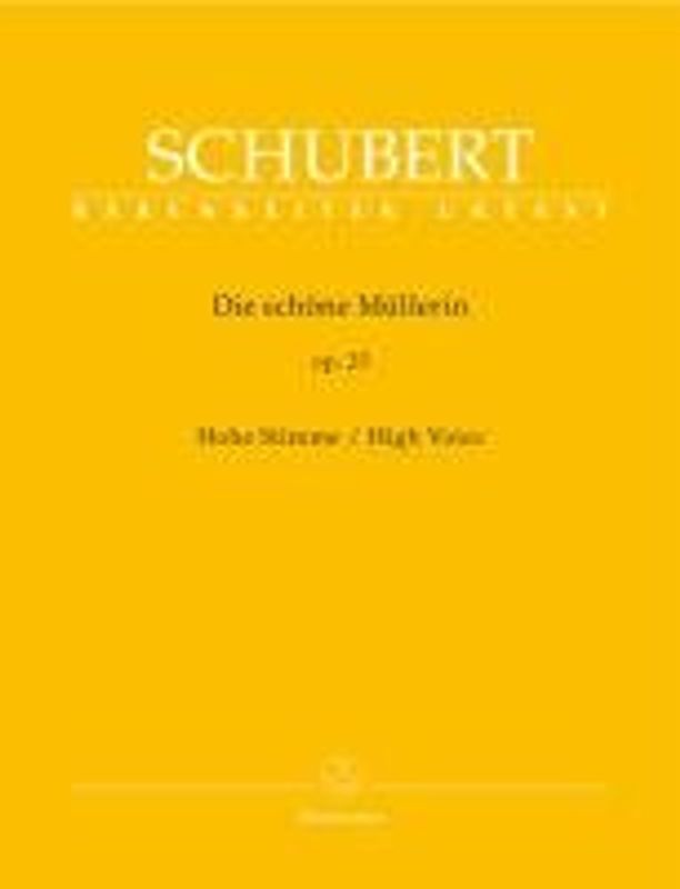 Die schöne Müllerin op. 25: Hohe Stimme - Schubert, Franz