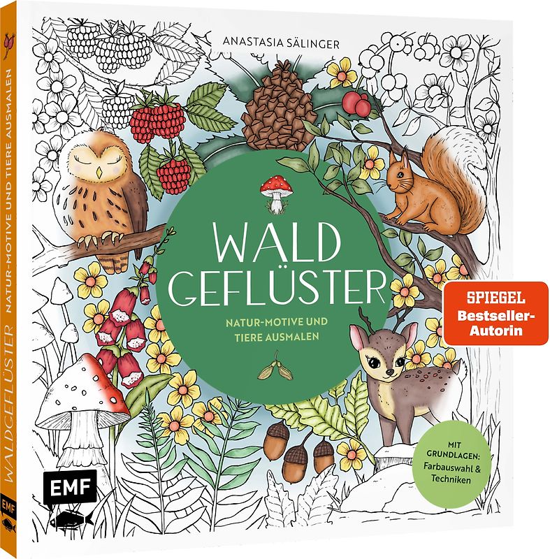 Waldgeflüster – Natur-Motive und Tiere ausmalen