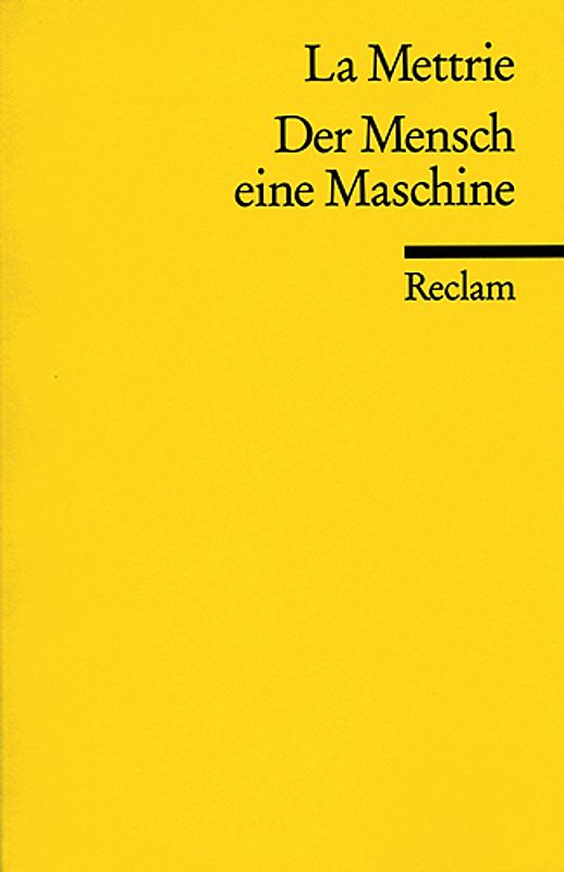 Der Mensch eine Maschine