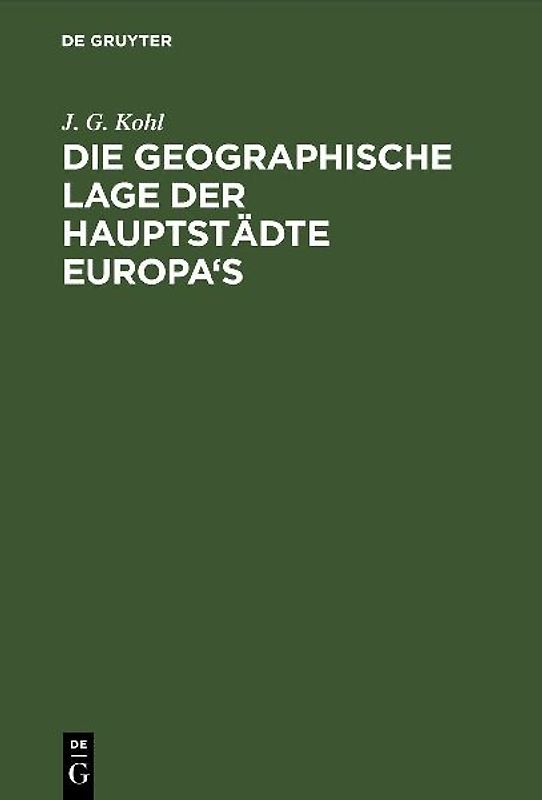 Die Geographische Lage der Hauptstädte Europa's