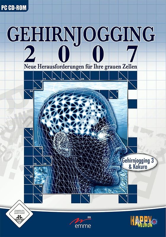 Gehirnjogging 2007: Gehirnjogging 3 & Kakuro 25.000 PC Spiele