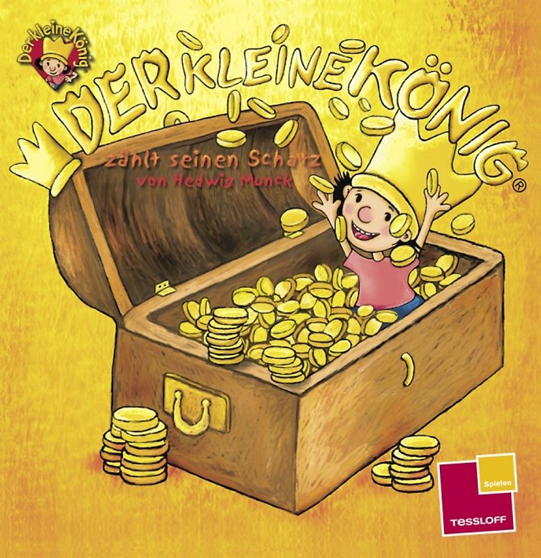 Der kleine König zählt seinen Schatz